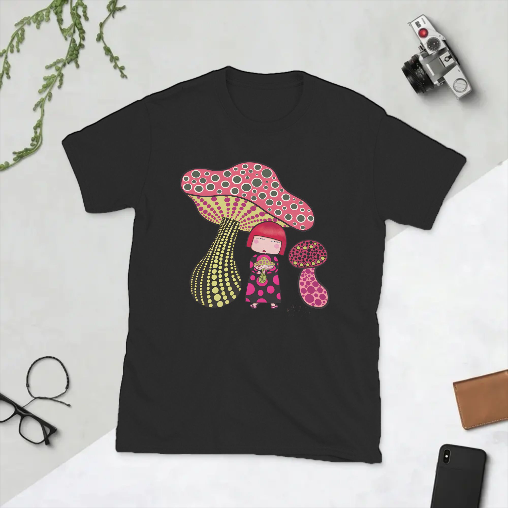 Summer Clothing Ideas - Men's Mushrooms Girl Y-Yayoi Kusama T