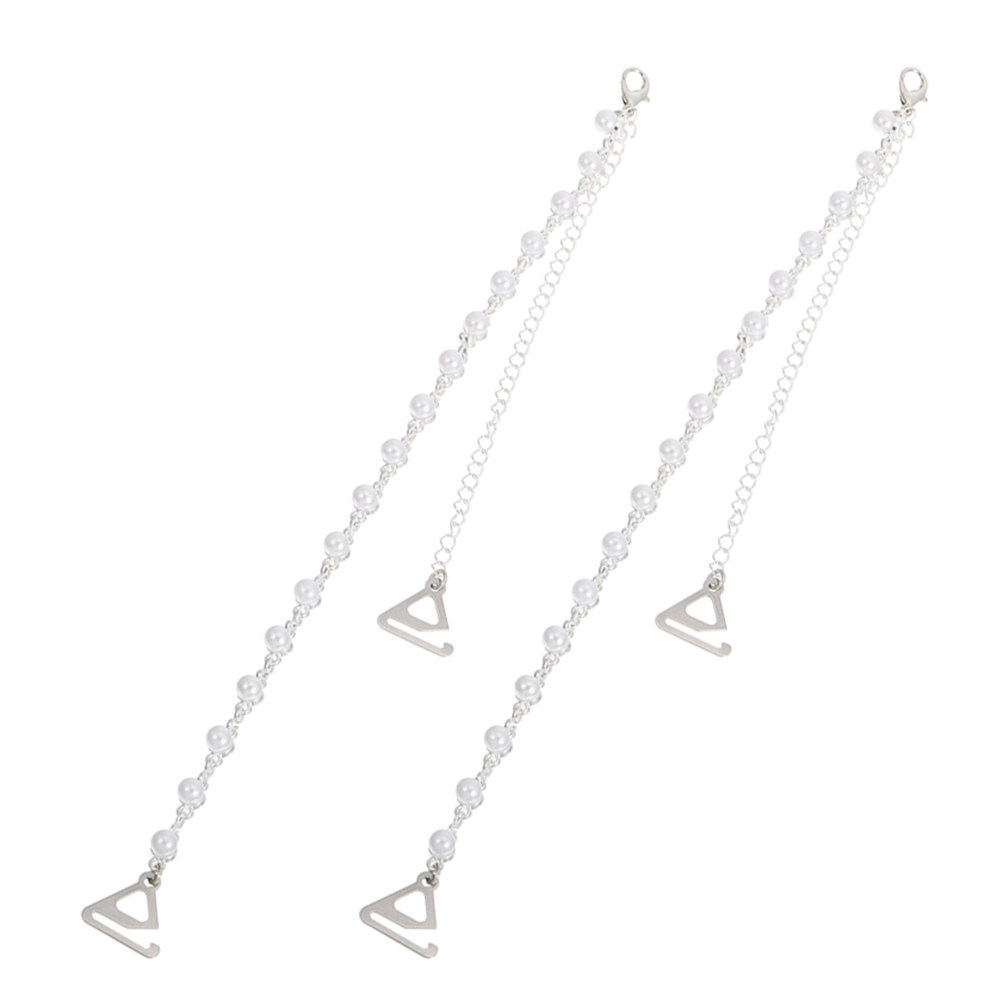 Summer Rose Clothing - 1Pair Pearl Bra Strap Holders Rose