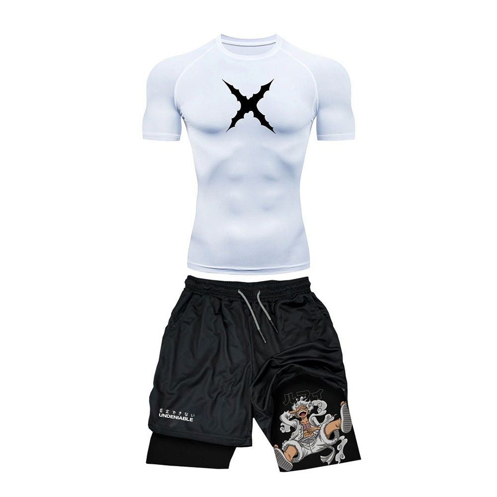 Summer Gym Clothing - Summer New ONE PIECE Luffy Tight