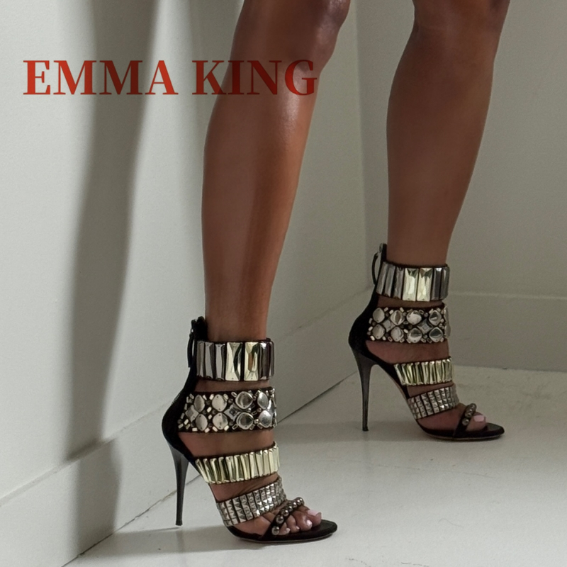Black Embellished Ankle Strap  - đánh giá và giá Summer Clothing Offers