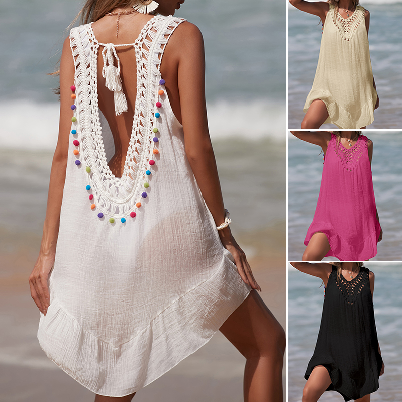 Women V-Neck Backless Hollow O - đánh giá và giá Summer Clothing Colors