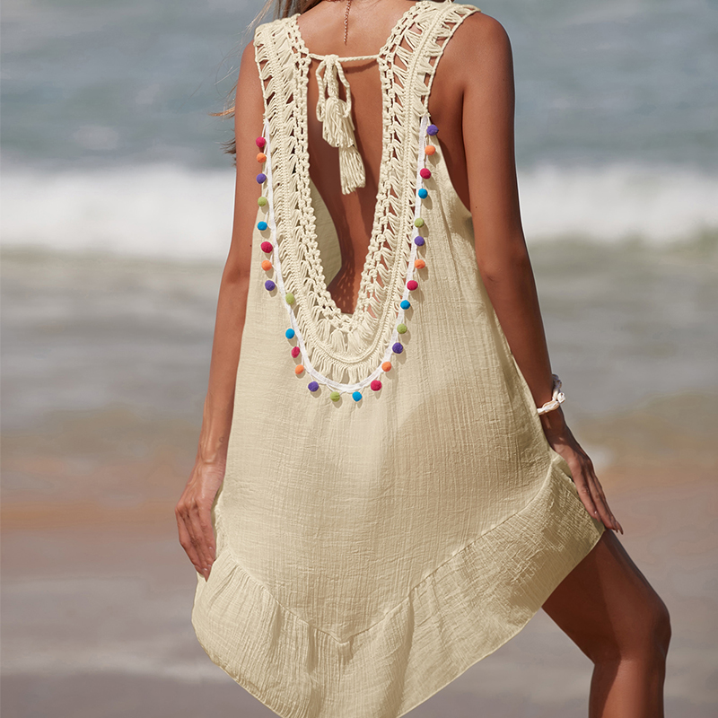 Women V-Neck Backless Hollow O - đánh giá và giá Summer Clothing Colors