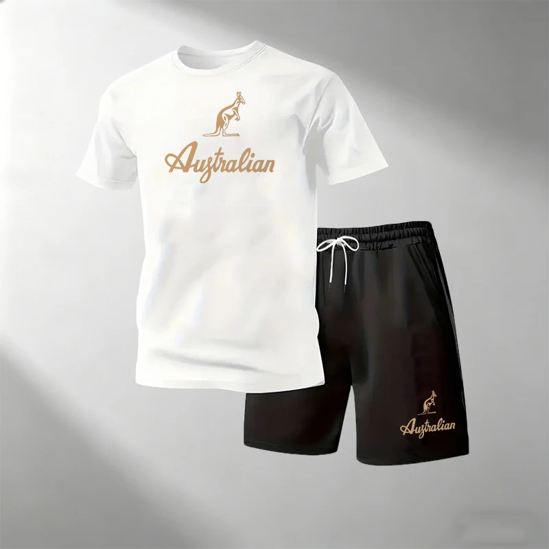 Men's Fitness T-Shirts Sets Br - đánh giá và giá Summer Gym Clothing