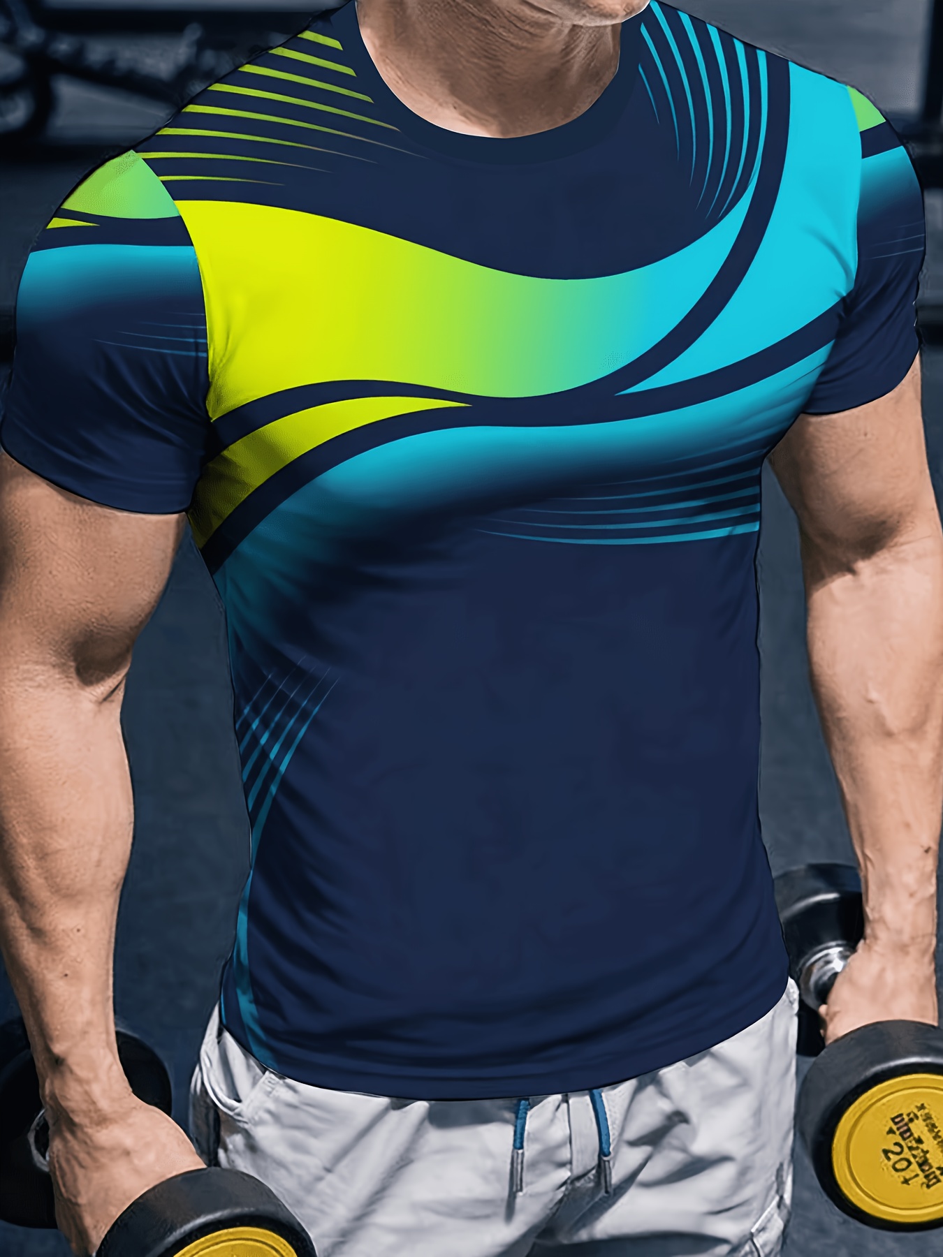 Men High Elastic Quick Dry Spo - đánh giá và giá Summer Gym Clothing