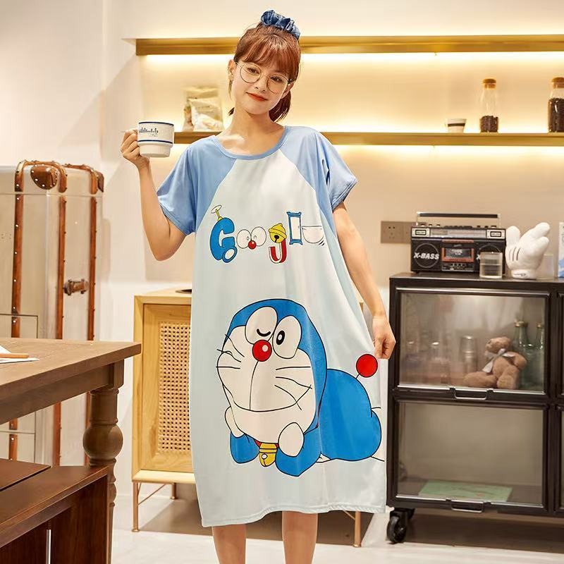 Doraemon cute nightdress for w - đánh giá và giá Summer Nights Clothing