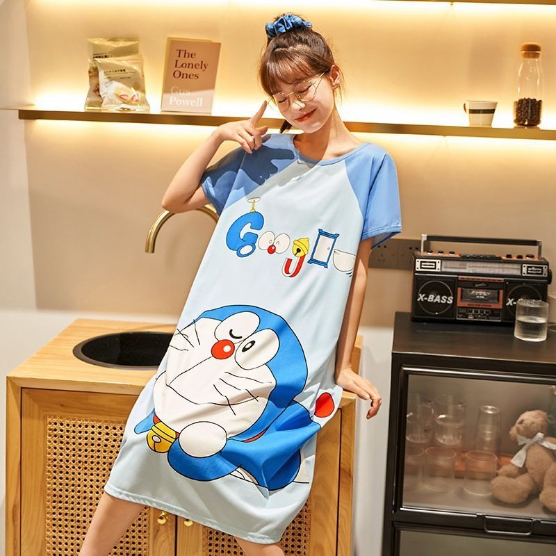 Doraemon cute nightdress for w - đánh giá và giá Summer Nights Clothing