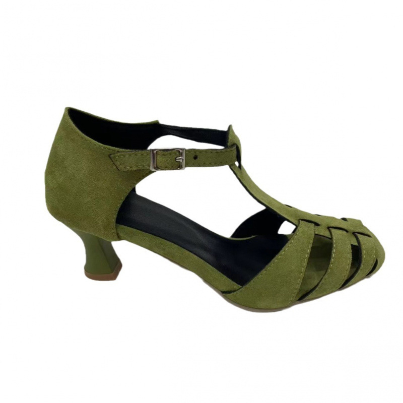 Women's Green Suede Kitten Hee - đánh giá và giá Summer Clothing Offers
