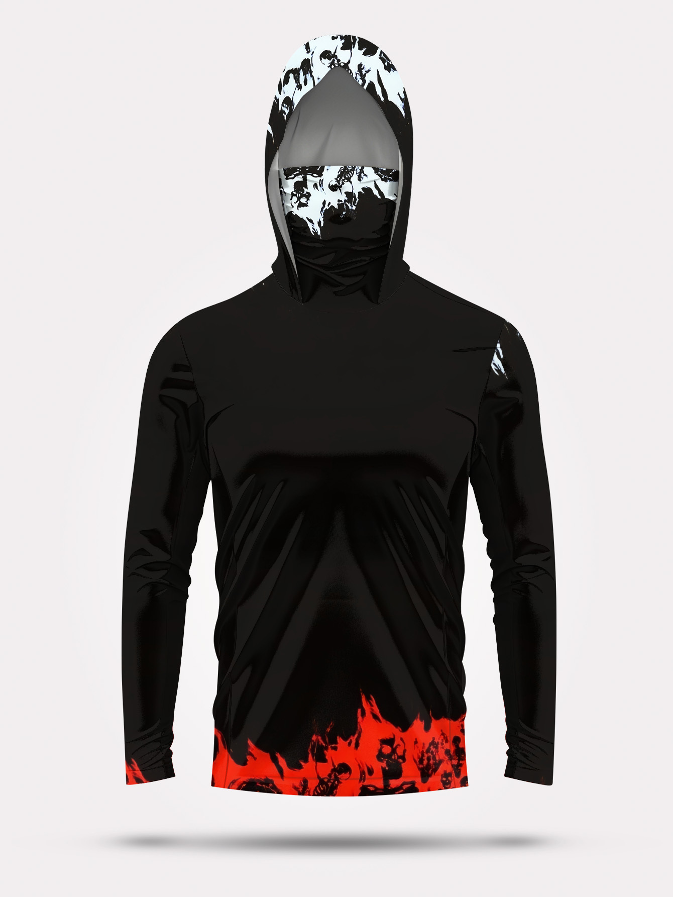 Men Hood Fishing Shirt long sl - đánh giá và giá Rash Guard Long Sleeve