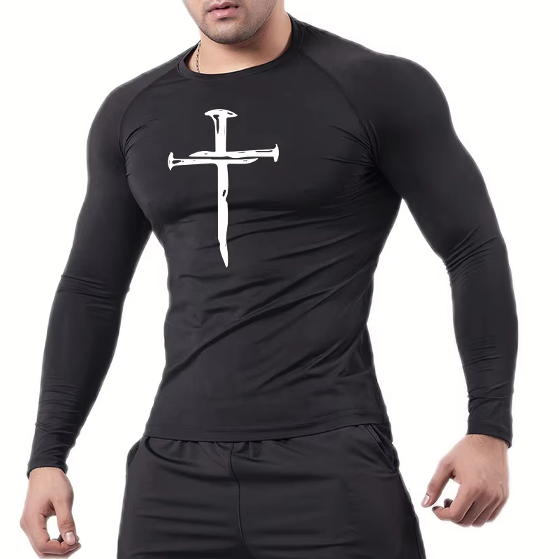 Christian Workout Compression  - đánh giá và giá Rash Guard Long Sleeve