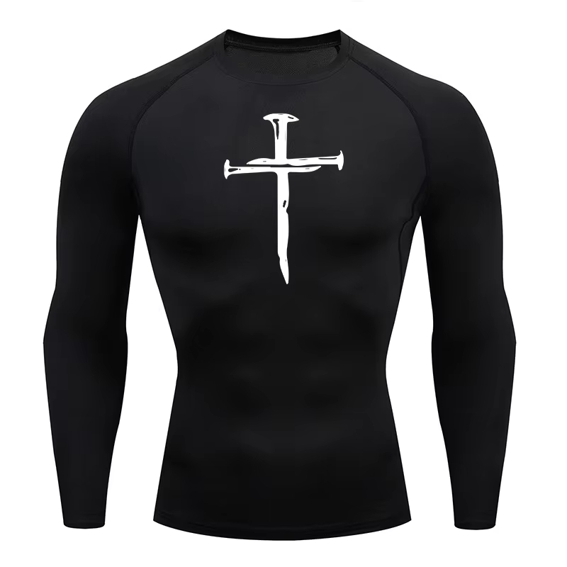 Christian Workout Compression  - đánh giá và giá Rash Guard Long Sleeve