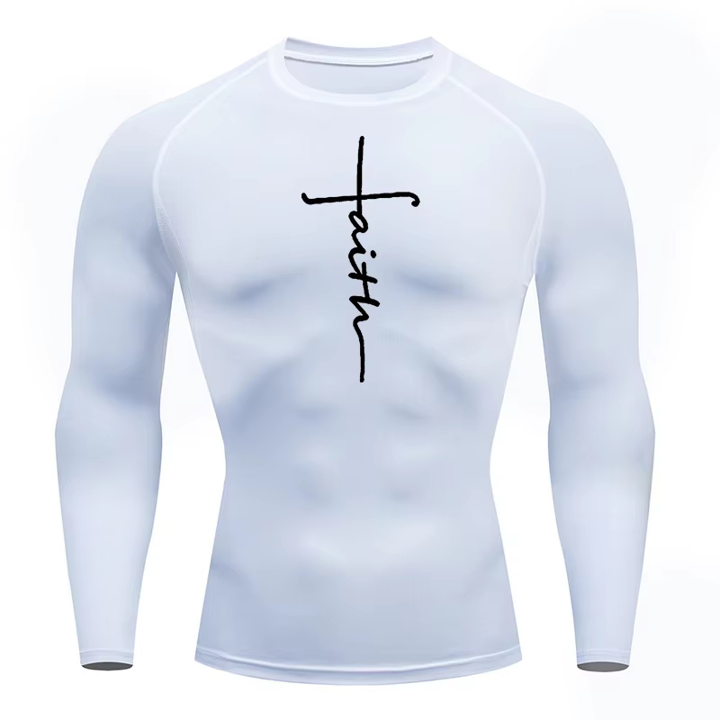 Christian Workout Compression  - đánh giá và giá Rash Guard Long Sleeve