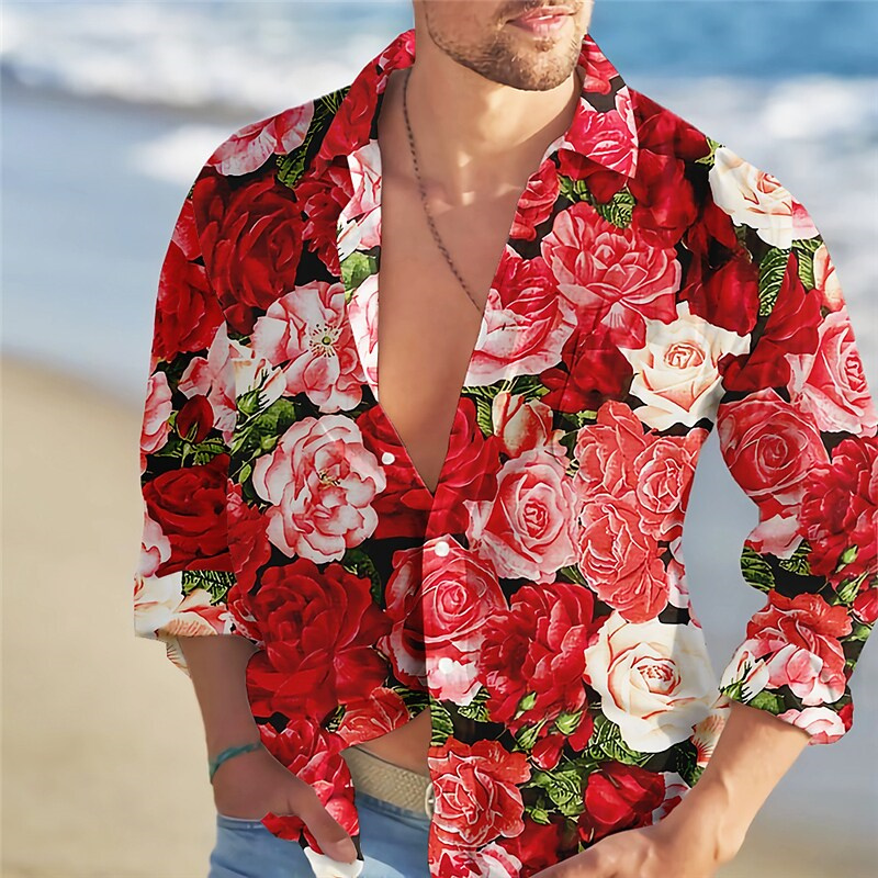 2023 men's shirt fashion trend - đánh giá và giá Summer Rose Clothing