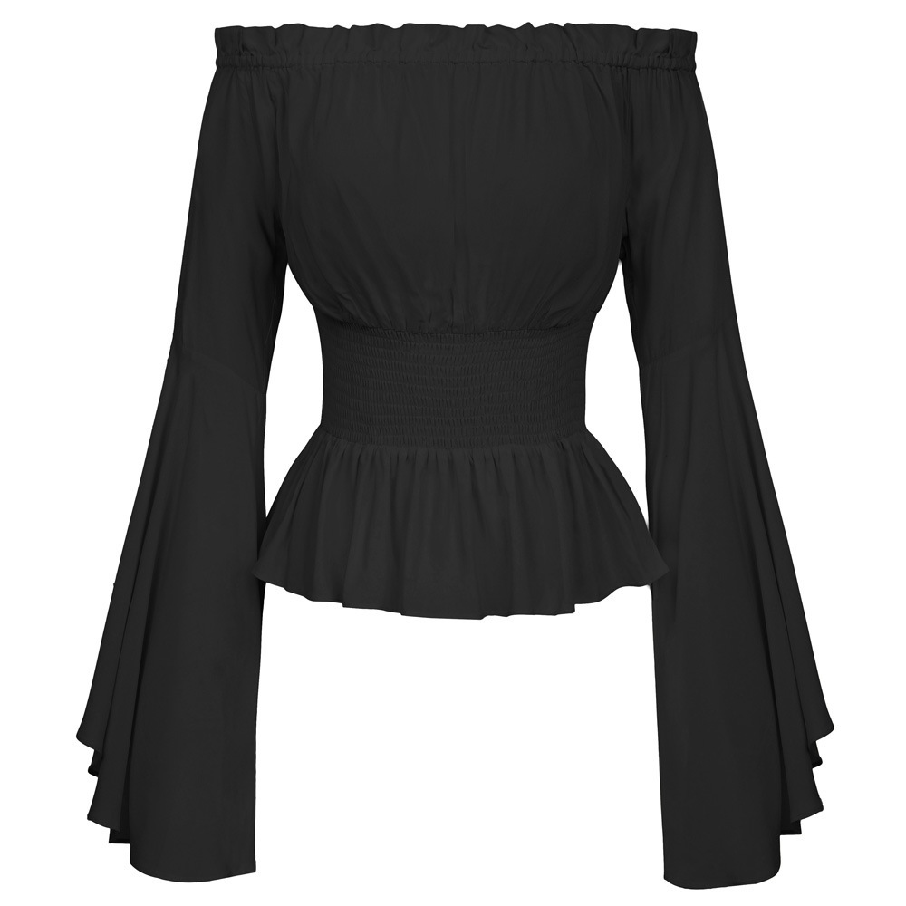 Goth Slim Shirt Flared Long Sl - đánh giá và giá Summer Renaissance Clothing