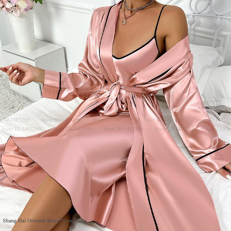 Sexy Long Twinset Robe Set Che - đánh giá và giá Summer Nights Clothing