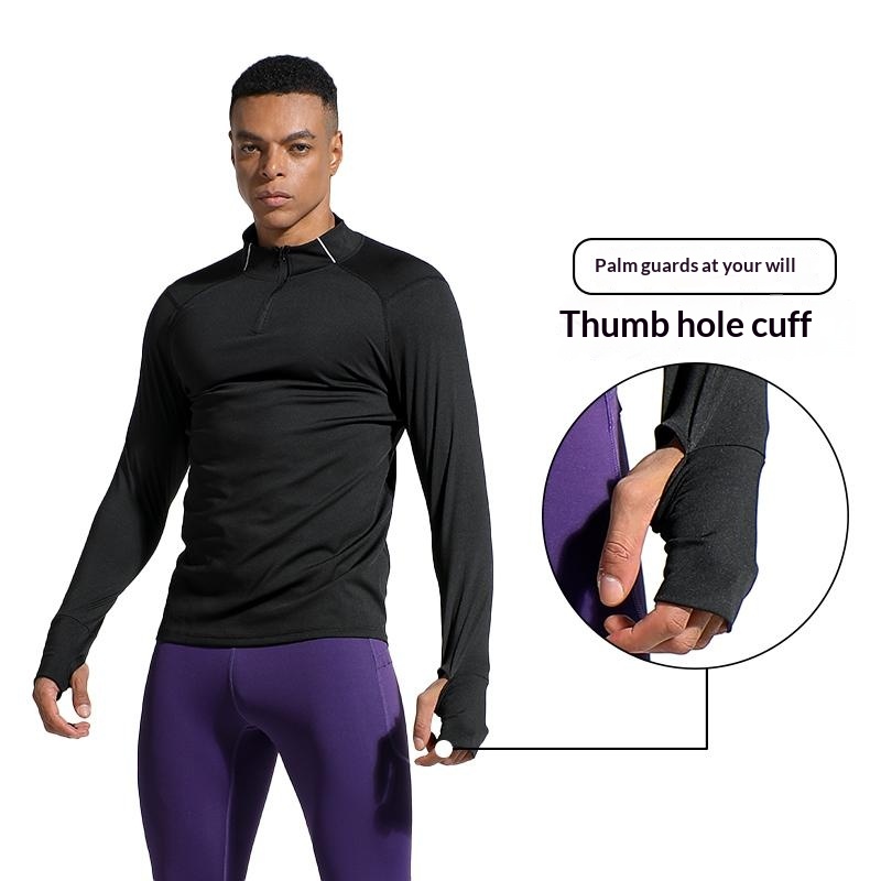 Men's Finger Hole Design Fall  - đánh giá và giá Summer Gym Clothing