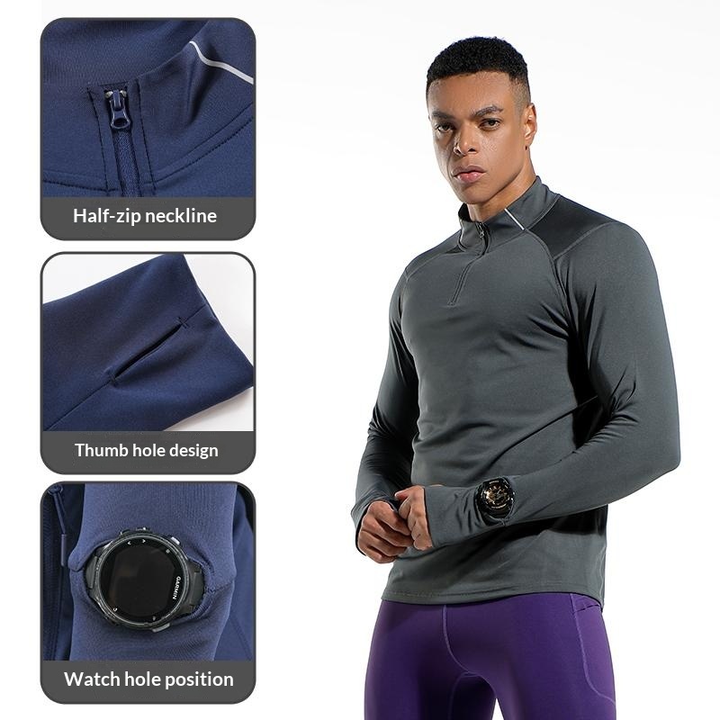 Men's Finger Hole Design Fall  - đánh giá và giá Summer Gym Clothing