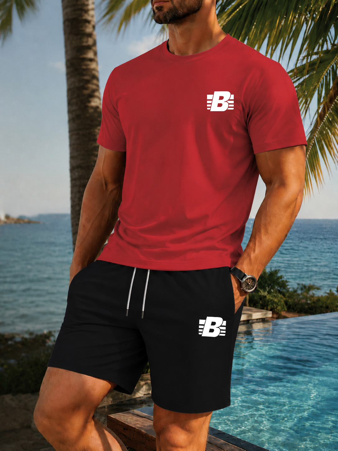 Men's 2-Piece Tracksuit Casual - đánh giá và giá Summer Gym Clothing